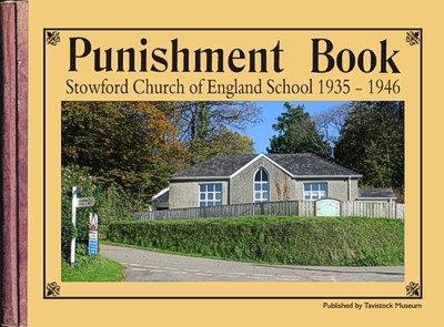 Stowford School's 1935-1946 punishment book, on sale via Tavistock Museum